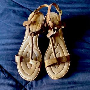 Born gold sandals